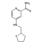 4-[(tetrahydrofuran-2-ylmethyl)amino]pyridine-2-carboxamide