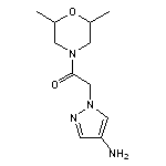 2-(4-amino-1H-pyrazol-1-yl)-1-(2,6-dimethylmorpholin-4-yl)ethan-1-one