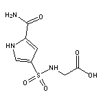 2-(5-carbamoyl-1H-pyrrole-3-sulfonamido)acetic acid