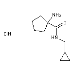 1-amino-N-(cyclopropylmethyl)cyclopentane-1-carboxamide hydrochloride