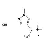 2,2-dimethyl-1-(1-methyl-1H-pyrazol-4-yl)propan-1-amine hydrochloride