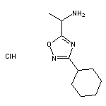 1-(3-cyclohexyl-1,2,4-oxadiazol-5-yl)ethan-1-amine hydrochloride