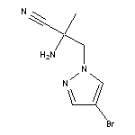 2-amino-3-(4-bromo-1H-pyrazol-1-yl)-2-methylpropanenitrile