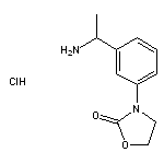 3-[3-(1-aminoethyl)phenyl]-1,3-oxazolidin-2-one hydrochloride