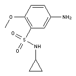 5-amino-N-cyclopropyl-2-methoxybenzene-1-sulfonamide