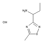 1-(5-methyl-1,2,4-oxadiazol-3-yl)propan-1-amine hydrochloride