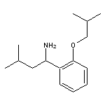 3-methyl-1-[2-(2-methylpropoxy)phenyl]butan-1-amine