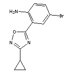 4-bromo-2-(3-cyclopropyl-1,2,4-oxadiazol-5-yl)aniline