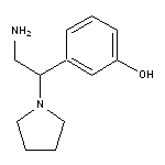 3-[2-amino-1-(pyrrolidin-1-yl)ethyl]phenol