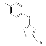 3-[(4-methylphenyl)thio]-1,2,4-thiadiazol-5-amine