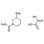 3-aminopiperidine-1-carboxamide, oxalic acid