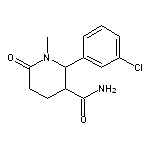 2-(3-chlorophenyl)-1-methyl-6-oxopiperidine-3-carboxamide