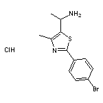 1-[2-(4-bromophenyl)-4-methyl-1,3-thiazol-5-yl]ethan-1-amine hydrochloride