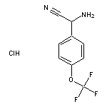 2-amino-2-[4-(trifluoromethoxy)phenyl]acetonitrile hydrochloride