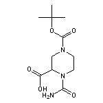 4-[(tert-butoxy)carbonyl]-1-carbamoylpiperazine-2-carboxylic acid