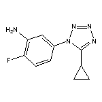 5-(5-cyclopropyl-1H-1,2,3,4-tetrazol-1-yl)-2-fluoroaniline