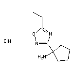 1-(5-ethyl-1,2,4-oxadiazol-3-yl)cyclopentan-1-amine hydrochloride