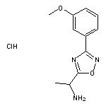 1-[3-(3-methoxyphenyl)-1,2,4-oxadiazol-5-yl]ethan-1-amine hydrochloride