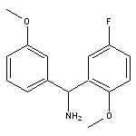 (5-fluoro-2-methoxyphenyl)(3-methoxyphenyl)methanamine