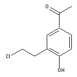 1-[3-(2-chloroethyl)-4-hydroxyphenyl]ethan-1-one