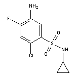 5-amino-2-chloro-N-cyclopropyl-4-fluorobenzene-1-sulfonamide