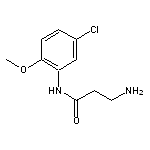 3-amino-N-(5-chloro-2-methoxyphenyl)propanamide