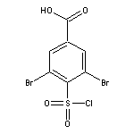 3,5-dibromo-4-(chlorosulfonyl)benzoic acid