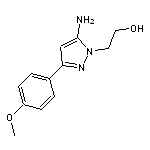 2-[5-amino-3-(4-methoxyphenyl)-1H-pyrazol-1-yl]ethanol