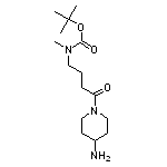 tert-butyl N-[4-(4-aminopiperidin-1-yl)-4-oxobutyl]-N-methylcarbamate