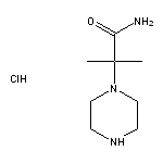 2-methyl-2-(piperazin-1-yl)propanamide hydrochloride