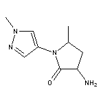 3-amino-5-methyl-1-(1-methyl-1H-pyrazol-4-yl)pyrrolidin-2-one