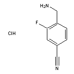 4-(aminomethyl)-3-fluorobenzonitrile hydrochloride