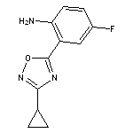 2-(3-cyclopropyl-1,2,4-oxadiazol-5-yl)-4-fluoroaniline