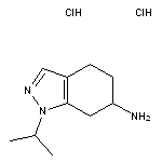 1-(propan-2-yl)-4,5,6,7-tetrahydro-1H-indazol-6-amine dihydrochloride