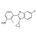 3-(1-cyclopropyl-5-fluoro-1H-1,3-benzodiazol-2-yl)-2-methylaniline