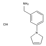 [3-(2,5-dihydro-1H-pyrrol-1-yl)phenyl]methanamine hydrochloride