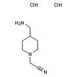 2-[4-(aminomethyl)piperidin-1-yl]acetonitrile dihydrochloride