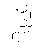 3-amino-4-methoxy-N-(oxan-4-yl)benzene-1-sulfonamide