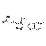 2-{[4-amino-5-(5-methyl-1-benzofuran-2-yl)-4H-1,2,4-triazol-3-yl]sulfanyl}acetic acid