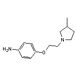 4-[2-(3-methylpyrrolidin-1-yl)ethoxy]aniline