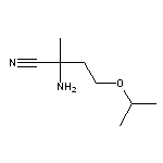 2-amino-2-methyl-4-(propan-2-yloxy)butanenitrile