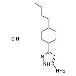 3-(4-butylcyclohexyl)-1H-pyrazol-5-amine hydrochloride