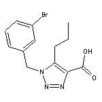 1-[(3-bromophenyl)methyl]-5-propyl-1H-1,2,3-triazole-4-carboxylic acid