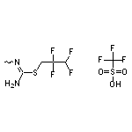 N’-methyl[(2,2,3,3-tetrafluoropropyl)sulfanyl]methanimidamide, trifluoromethanesulfonic acid