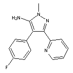 4-(4-fluorophenyl)-1-methyl-3-(pyridin-2-yl)-1H-pyrazol-5-amine