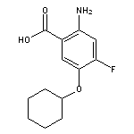 2-amino-5-(cyclohexyloxy)-4-fluorobenzoic acid