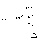 2-(cyclopropylmethoxy)-4-fluoroaniline hydrochloride