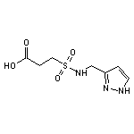 3-[(1H-pyrazol-3-ylmethyl)sulfamoyl]propanoic acid