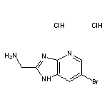 {6-bromo-1H-imidazo[4,5-b]pyridin-2-yl}methanamine dihydrochloride