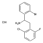 1-(2-bromophenyl)-2-(2-chloro-6-fluorophenyl)ethan-1-amine hydrochloride